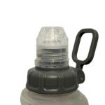 Pure Clear® 500ml Pure Explore Water Filter Bottle with carry handle and filter cap, designed for outdoor activities and travel.