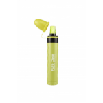 Life Filter® Survival Straw by Pure Clear, bright yellow design with a cap, showcasing advanced water filtration technology for safe hydration on the go.
