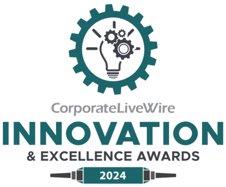 Corporate LiveWire Innovation and Excellence Awards 2024 logo, recognising Pure Clear Filters for innovative water filtration solutions.